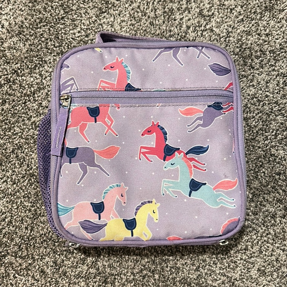 Pottery Barn Kids Lunch Box EUC (Horse Pattern)